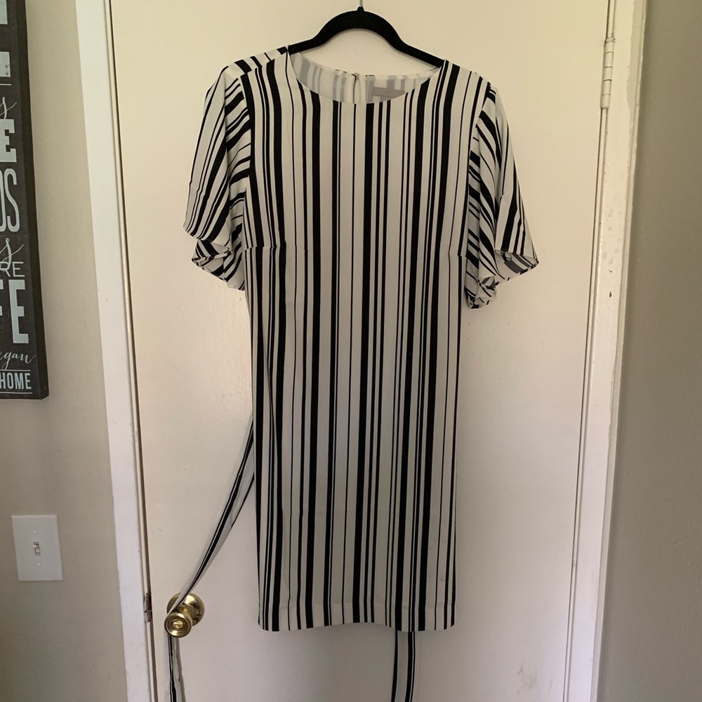H&M black and white dress